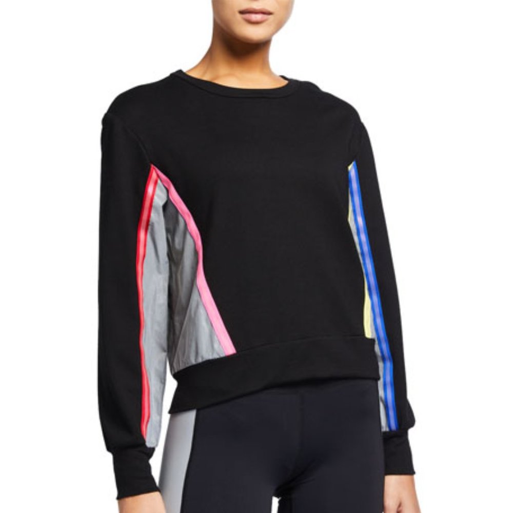 TEREZ Colorblock Sweatshirt with Reflective Trim